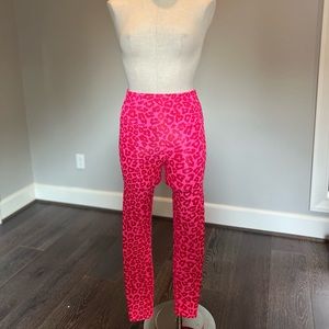 Neón pink leopard leggings